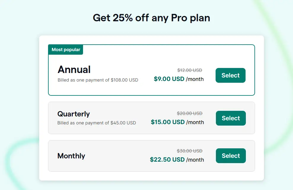 Grammarly pricing plans comparison showing Free, Premium, and Business subscription tiers